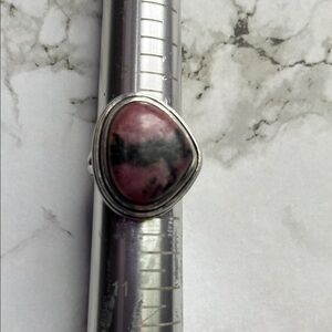Rhodonite ring